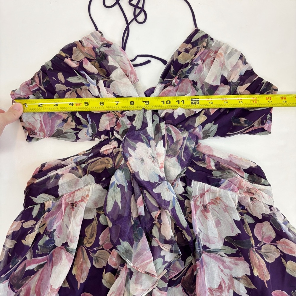 ASTR The Label Kitsune Dress in Purple Floral Size L - Picture 13 of 15